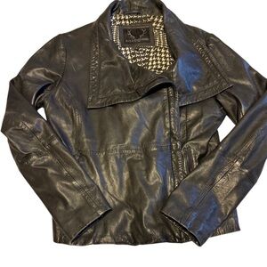 Bod And Christensen Size Large Womens Leather Jacket - EUC